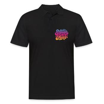 Schlager Maus - Schlagermaus - Schlagermusik - Männer Poloshirt - Schwarz - Vorne - Kai (181cm)
