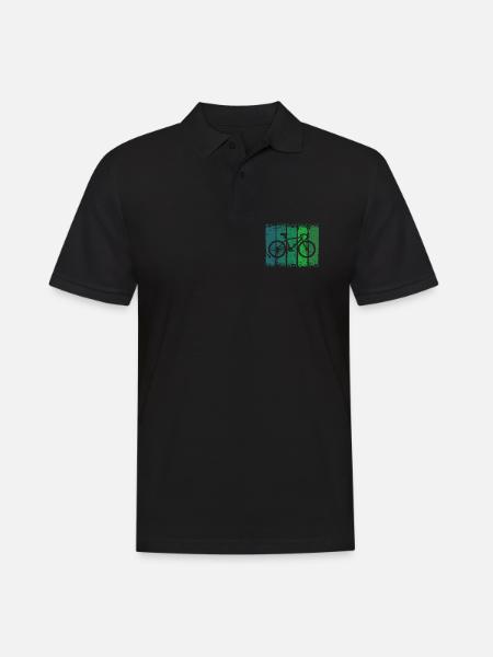 Fahrrad - Männer Poloshirt - Schwarz