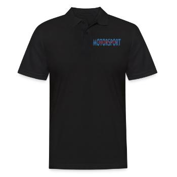 MOTORSPORT - Männer Poloshirt - Schwarz - Vorne - Kai (181cm)