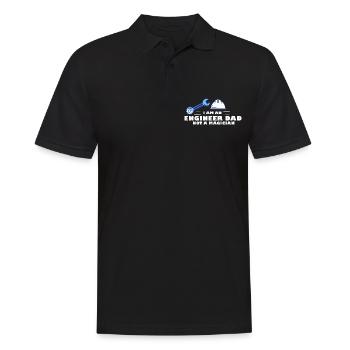 Je suis un père ingénieur pas un magicien Math - Polo Homme - noir - Devant - Kai (181cm)