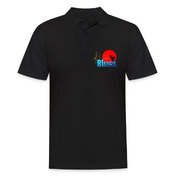 JAZZ BLUES MUSIKLIEBHABER - Männer Poloshirt - Schwarz - Vorne - Kai (181cm)