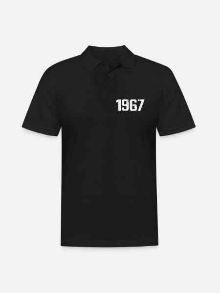 Legendär seit 1967, Vintage 1967, Retro 1967 - Männer Poloshirt - Schwarz