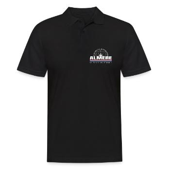 Almere - Männer Poloshirt - Schwarz - Vorne - Kai (181cm)