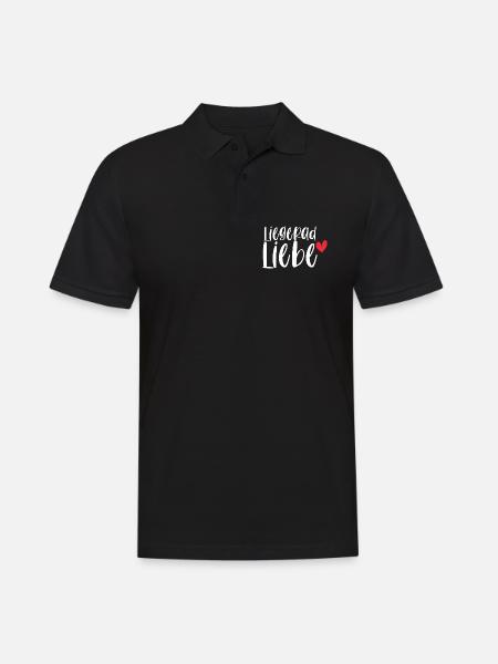 Fahrrad Liegerad Liebe Radsport Sport Geschenk - Männer Poloshirt - Schwarz