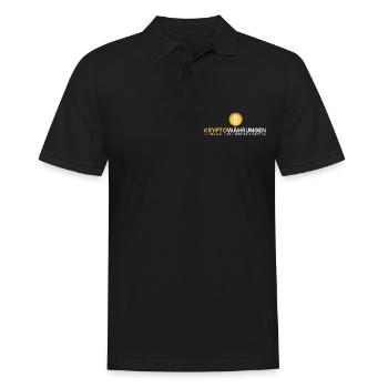 Kryptos = kein Verbot - Männer Poloshirt - Schwarz - Vorne - Kai (181cm)