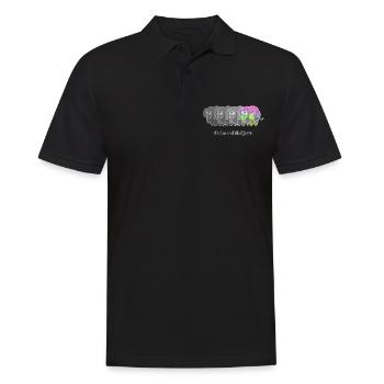 Vintage Elephant Ça va un peu différemment - Polo Homme - noir - Devant - Kai (181cm)