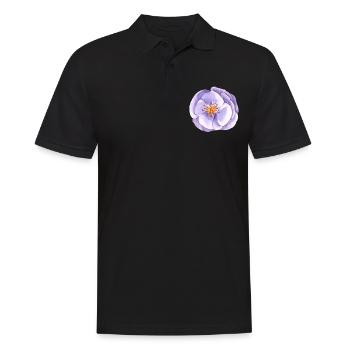 Aquarelle fleurie demoiselle d'honneur roses roses nuptiale - Polo Homme - noir - Devant - Kai (181cm)