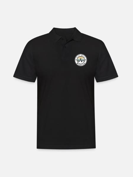 Stay wild - hiking - Men's Polo Shirt - black