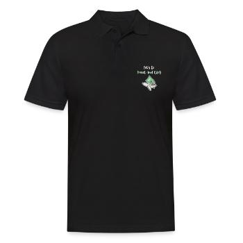 Let's Go Reisen Und Blog-Enthusiasten Abenteuer - Männer Poloshirt - Schwarz - Vorne - Kai (181cm)