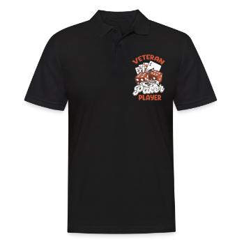 Experienced poker player, Holdem dealer, - Men's Polo Shirt - black - Front - Kai (181cm)