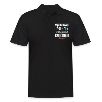 Anästhesist Mit Einem Perfekten Knockout-rekord - Männer Poloshirt - Schwarz - Vorne - Kai (181cm)