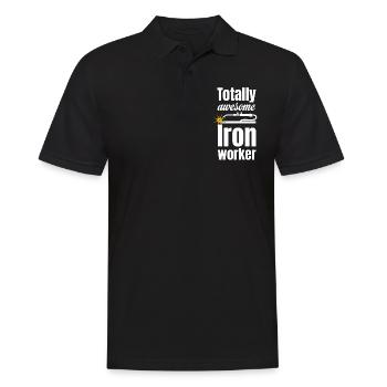Absolutely ingenious ironworker welder installer - Men's Polo Shirt - black - Front - Kai (181cm)
