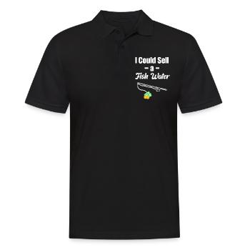 I could make a funny - Men's Polo Shirt - black - Front - Kai (181cm)
