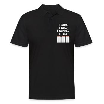 I came, I saw that I canned everything to - Men's Polo Shirt - black - Front - Kai (181cm)