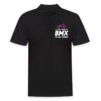 Si je ne peux pas apporter mon bmx, j’irai - Polo Homme - noir - Devant - Kai (181cm)