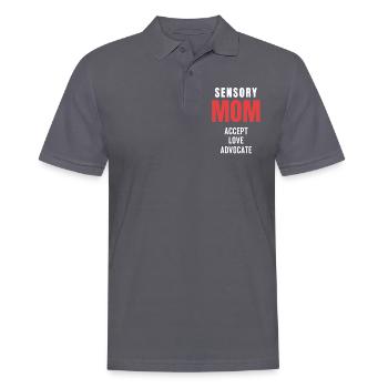 Eltern mit bes Sensorische Mutter Akzeptiert Love - Männer Poloshirt - Anthrazit - Vorne - Nico (186cm)