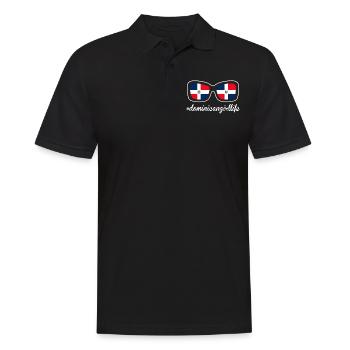 Fille dominicaine Life Pride Camiseta - Polo Homme - noir - Devant - Kai (181cm)