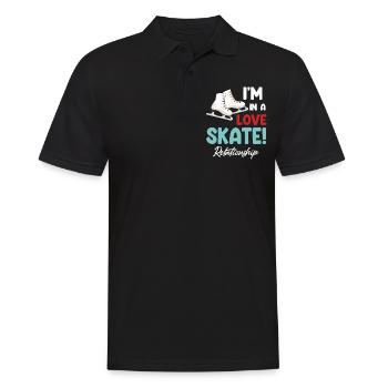 I'm In A Love Relationship - Men's Polo Shirt - black - Front - Kai (181cm)