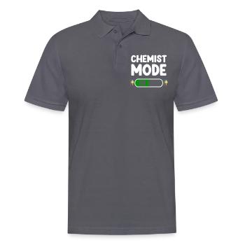 Mode chimiste pour une physique des particules amusante - Polo Homme - charbon - Devant - Nico (186cm)