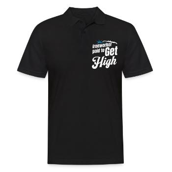 Des ferronniers payés pour embaucher des artisans de haut niveau - Polo Homme - noir - Devant - Kai (181cm)