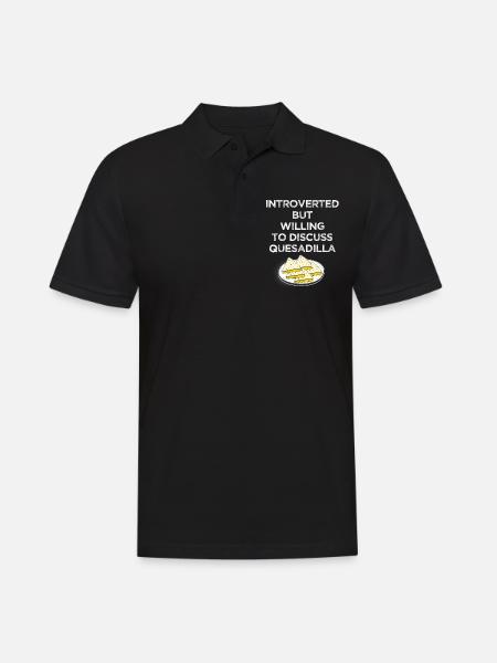 Introvertiert, Aber Bereit, Über - Männer Poloshirt - Schwarz