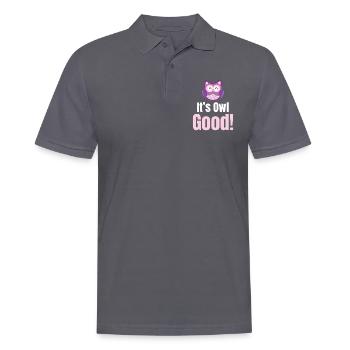 Es Ist Eule Gut! Wortspiele Halloween-kostüm - Männer Poloshirt - Anthrazit - Vorne - Nico (186cm)
