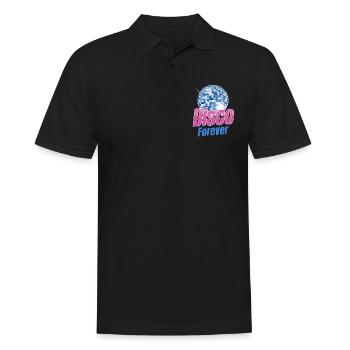 Disco Forever Lover Classic Groovy Vintage - Männer Poloshirt - Schwarz - Vorne - Kai (181cm)