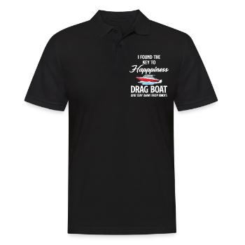 J’ai trouvé la clé du bonheur : le drag - Polo Homme - noir - Devant - Kai (181cm)