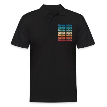 Frauen Im Gesetz Anwältin Mädchen Feminismus - Männer Poloshirt - Schwarz - Vorne - Kai (181cm)