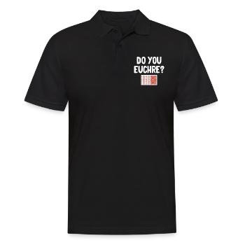 Machst Du Euchre? Spieler Casino Dealer Mahjong - Männer Poloshirt - Schwarz - Vorne - Kai (181cm)