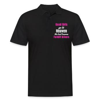 Good girls go to heaven. The best - Men's Polo Shirt - black - Front - Kai (181cm)