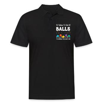 It takes a lot of balls to juggle like - Men's Polo Shirt - black - Front - Kai (181cm)