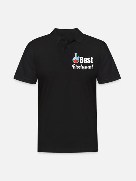 Best Biochemistry Funny Scientist - Men's Polo Shirt - black