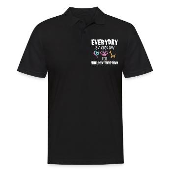 Every day is a good day for - Men's Polo Shirt - black - Front - Kai (181cm)