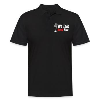 We Talk Beatbox Beatboxing Drummer Hiphop - Men's Polo Shirt - black - Front - Kai (181cm)