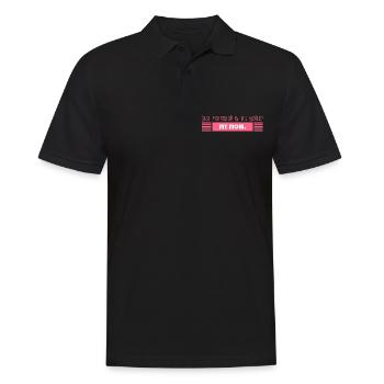 Mama: Bester Motivator - Männer Poloshirt - Schwarz - Vorne - Kai (181cm)