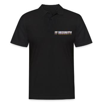 Sécurité informatique Protection du réseau Informatique Cyber Tech H - Polo Homme - noir - Devant - Kai (181cm)