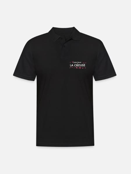 La Creuse Frankreich - Männer Poloshirt - Schwarz