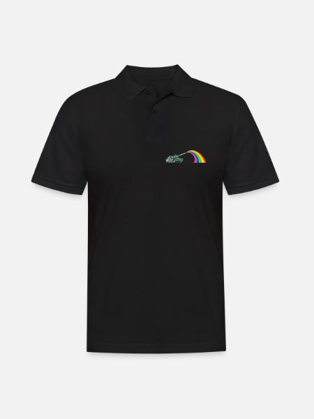 Friedenswagen - Männer Poloshirt - Schwarz