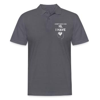 QI vs QE - Polo Homme - charbon - Devant - Nico (186cm)