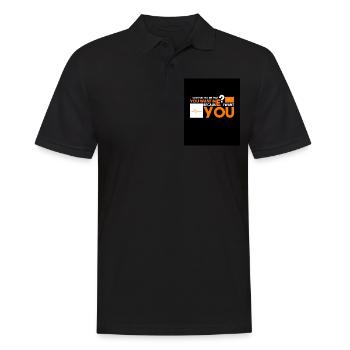 Je te veux, tu me veux aussi? - Polo Homme - noir - Devant - Kai (181cm)