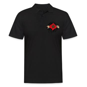 Maroc Marocco - Polo Homme - noir - Devant - Kai (181cm)
