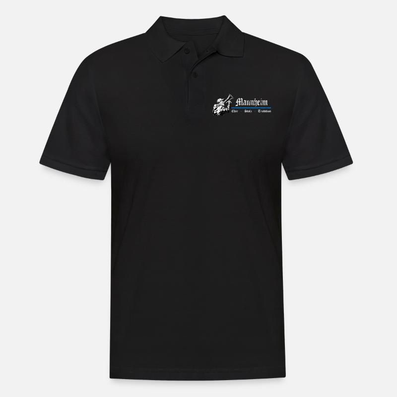 Mannheim Ehre Stolz Tradition - Männer Poloshirt - Schwarz