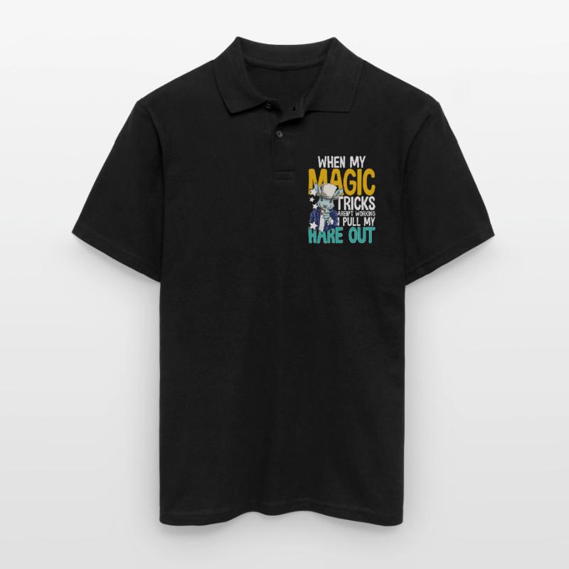 When My Magic Tricks Aren't Working I Pull My Hare Männer Poloshirt