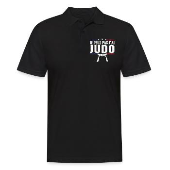 Je peux pas j'ai judo judoka Art Martial Japonais - Polo Homme - noir - Devant - Kai (181cm)