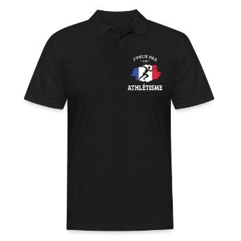 Ich kann nicht Ich Leichtathletik Athlet Läufer Lustig - Männer Poloshirt - Schwarz - Vorne - Kai (181cm)
