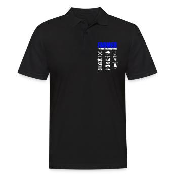 Farmer Farmer Farmer Tractor Farm Stable - Men's Polo Shirt - black - Front - Kai (181cm)