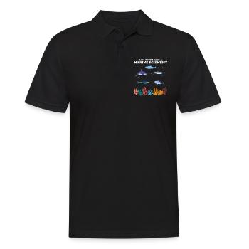 Official Marine Scientist Marine Biologist - Men's Polo Shirt - black - Front - Kai (181cm)