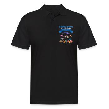 Fière Maman Microbiologie Biologie Biologiste Mer - Polo Homme - noir - Devant - Kai (181cm)