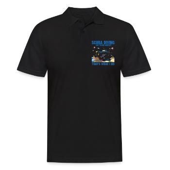 Diving Diver Marine Biologist Marine Biology Ocean - Men's Polo Shirt - black - Front - Kai (181cm)
